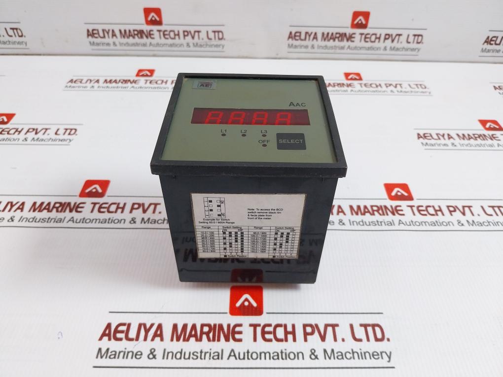 Automatic Electric 0-10.0-160.0 Aac Digital Ac Ammeter Ass96D