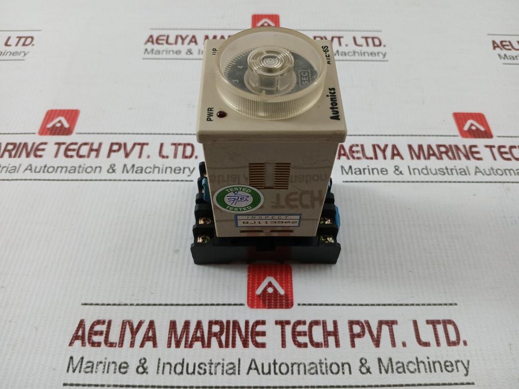 Autonics-0-6-Sec-10A-250Vac-Analog-On-delay-Timer-With-Socket-Ate-6S-208030-6