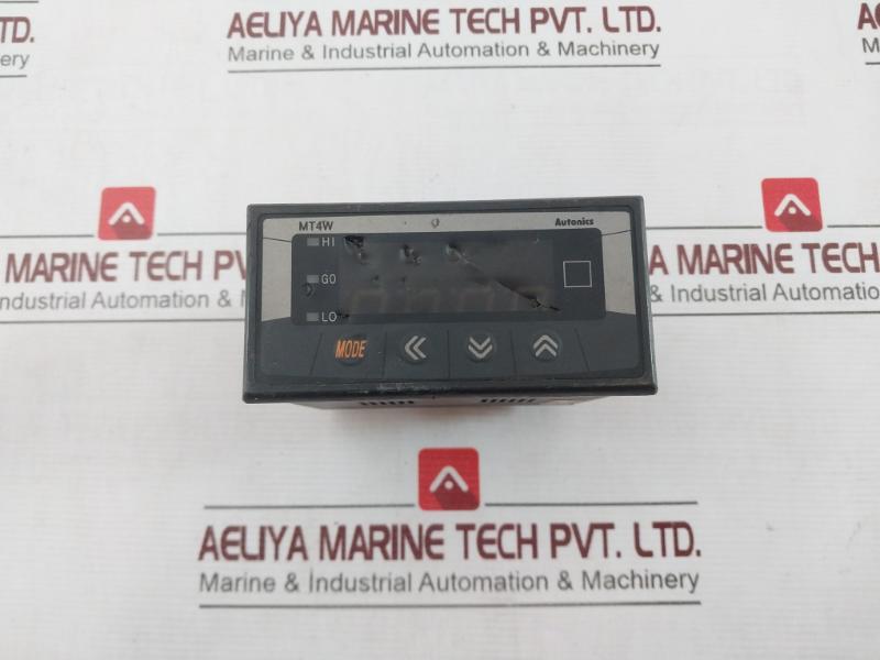 Autonics Mt4W-av-40 Digital Panel Meter With Diverse I/O 50/60Hz 5Va 100-240Vac