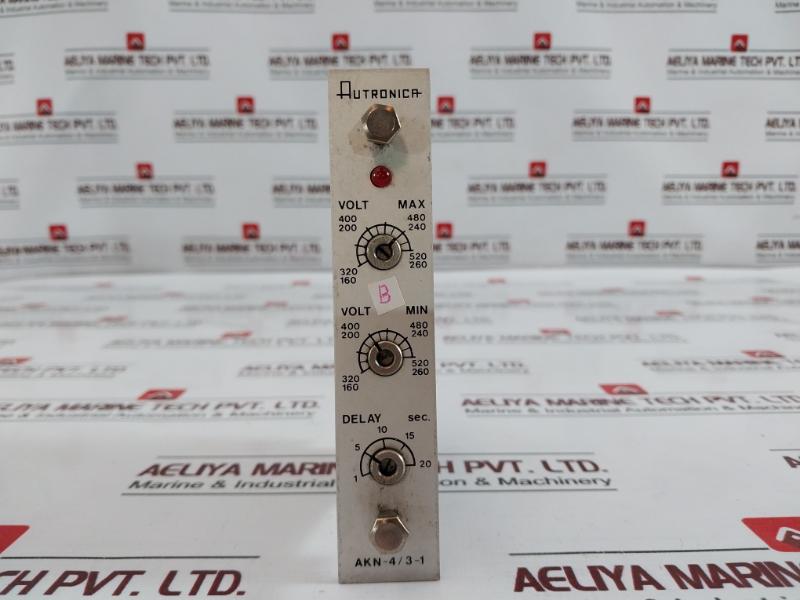 Autronica Ak-38/1 Voltage And Frequency Monitor 7211-567.0000 220/440V