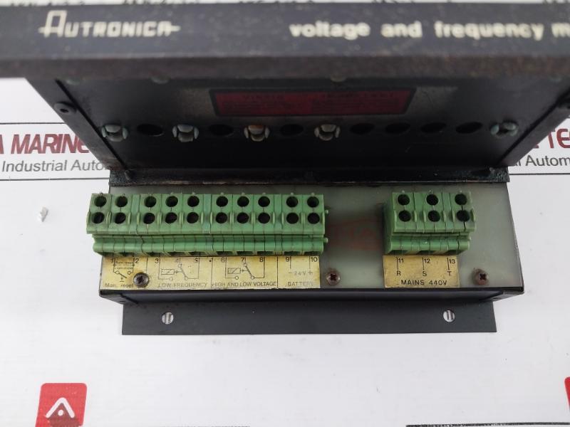 Autronica Ak-38/1 Voltage And Frequency Monitor 7211-567.0000 220/440V