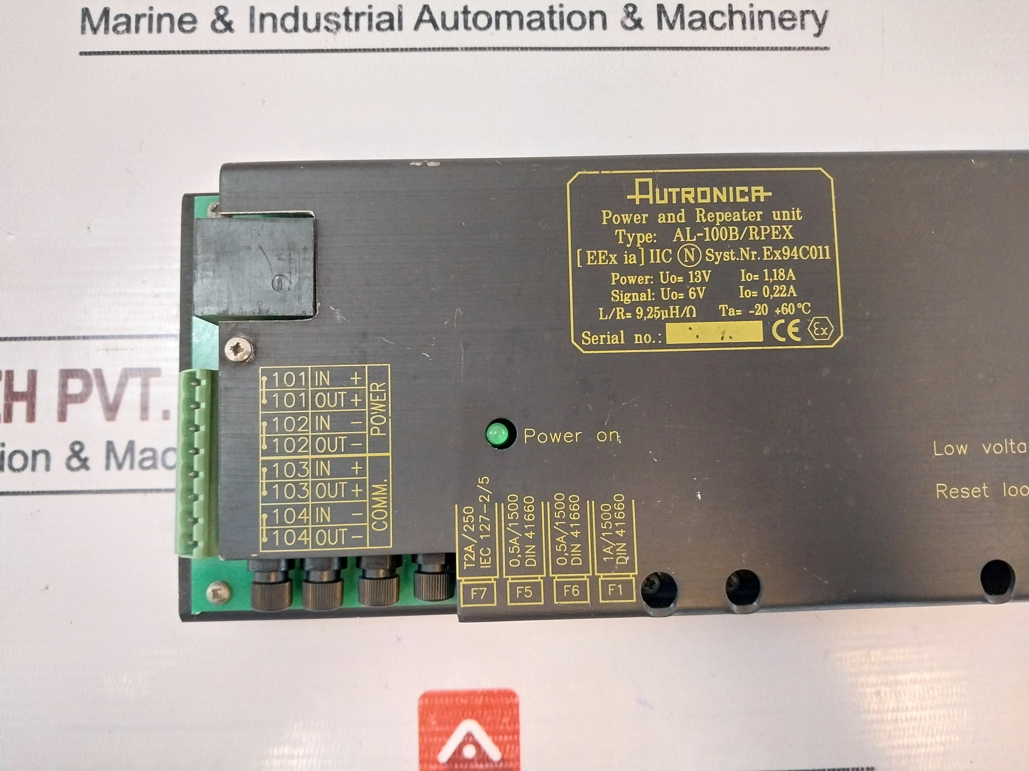 Autronica Al-100B/Rpex Power And Repeater Unit