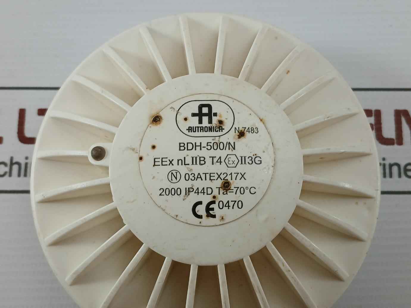 Autronica Bdh-500/N Heat Detector Ip44D