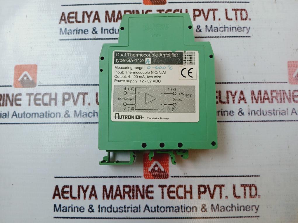 Autronica Ga-112/A Dual Thermocouple Amplifier 
