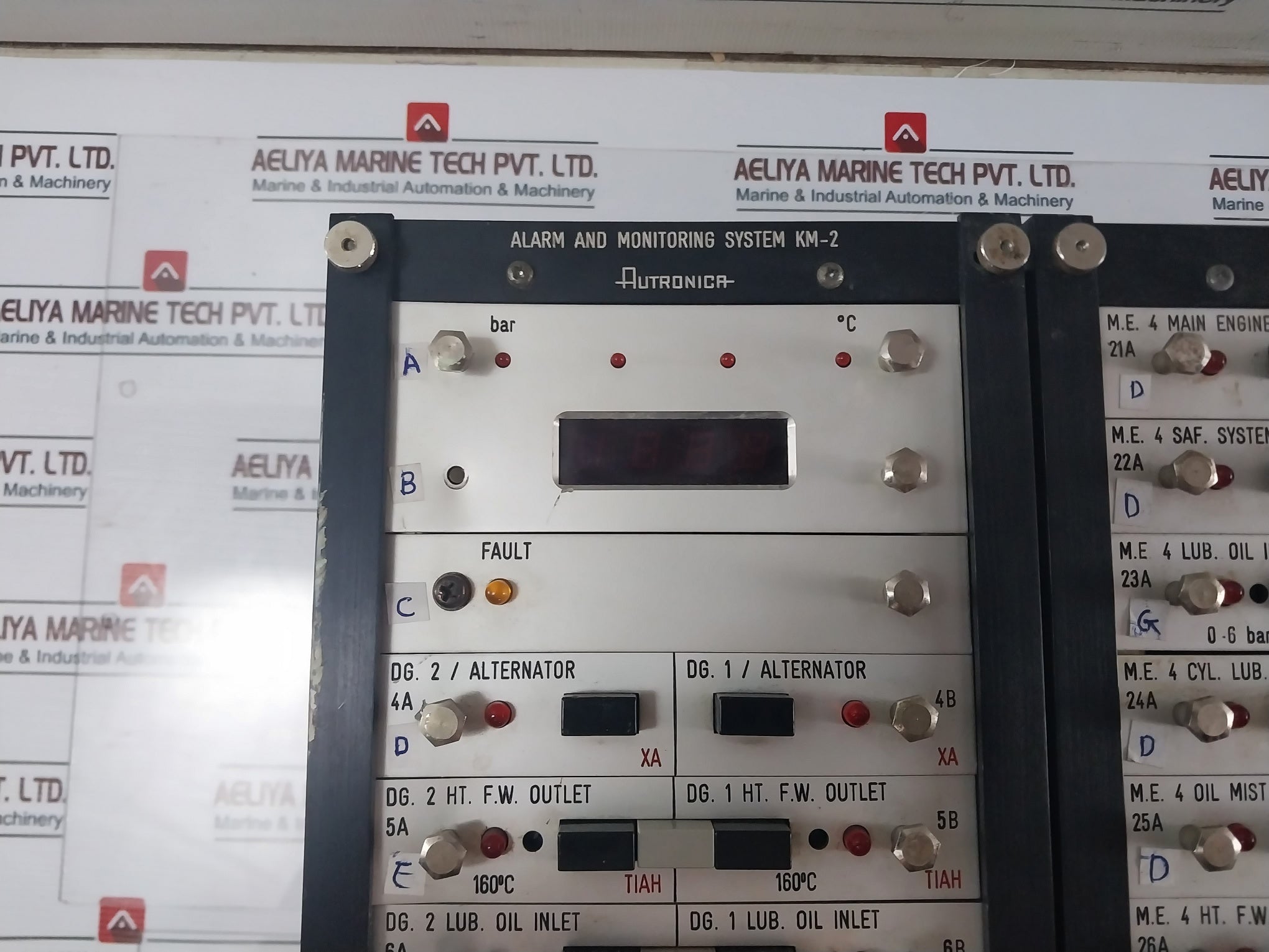 Autronica Km-2 Alarm And Monitoring System Module E-1235