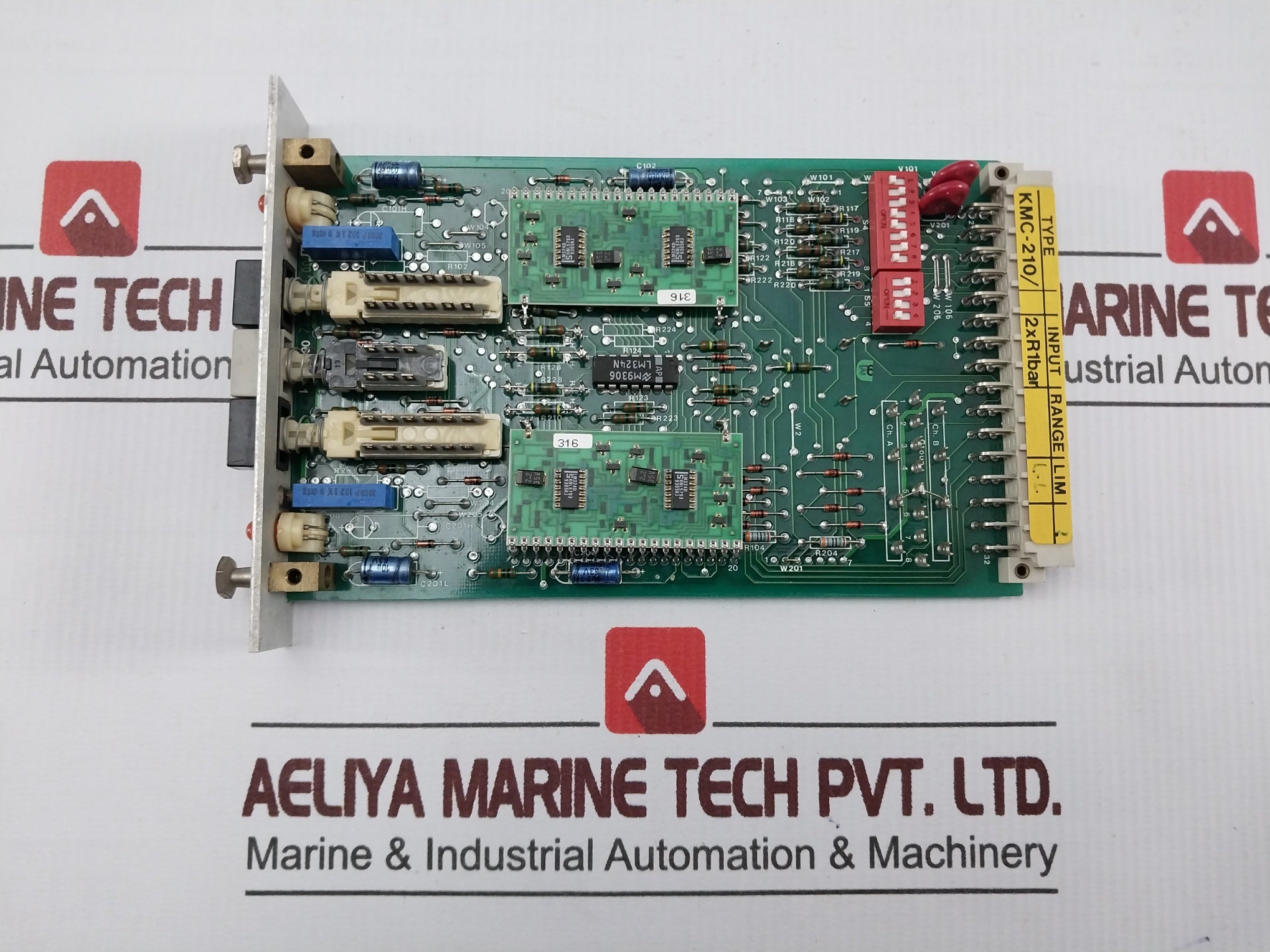 Autronica Kmc-210 Lube Oil Inlet Pcb Card 0-6 Bar 7252-013.0004