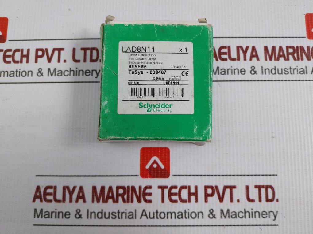 Auxiliary Contact Block 690V 10A Part No Lad8N11 Telemecanique
