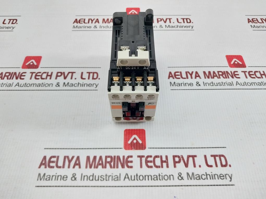 Auxiliary Contact Relay Sh-4/G/T Fuji Electric 10A Coil-24Vdc Aux-2No2Nc (2A2B)