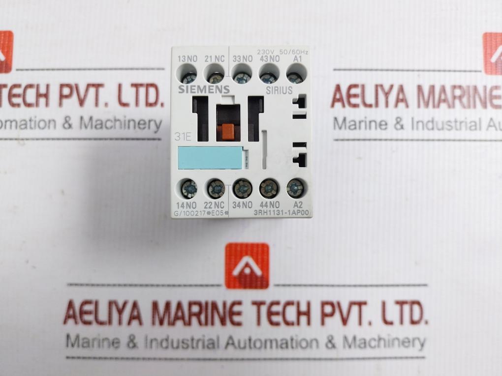 Auxiliary Contactor 230V 50/60Hz Part No 3Rh1131-1Ap00 Siemens