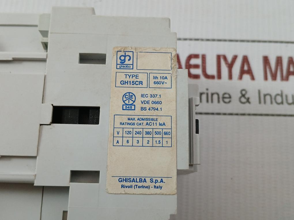 Auxiliary Contactor Gh15Cr-22 Ghisalba 660V/10A