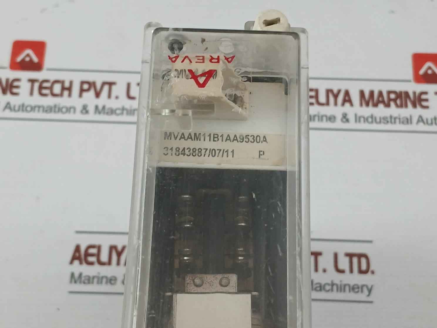 Auxiliary Relay By Areva Mvaam11B1A9530A - V X (2) 220-250 V Ac