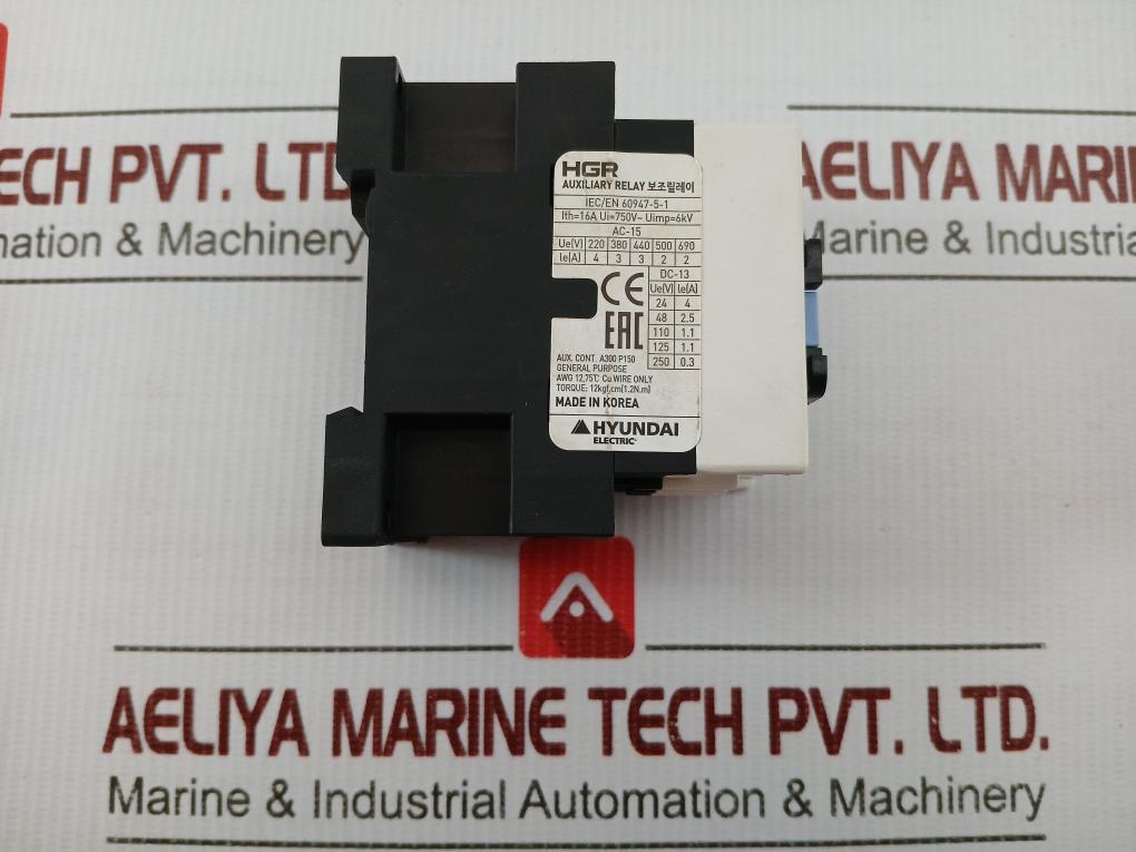 Auxiliary Relay Hgr 31 Hyundai 440V 60Hz