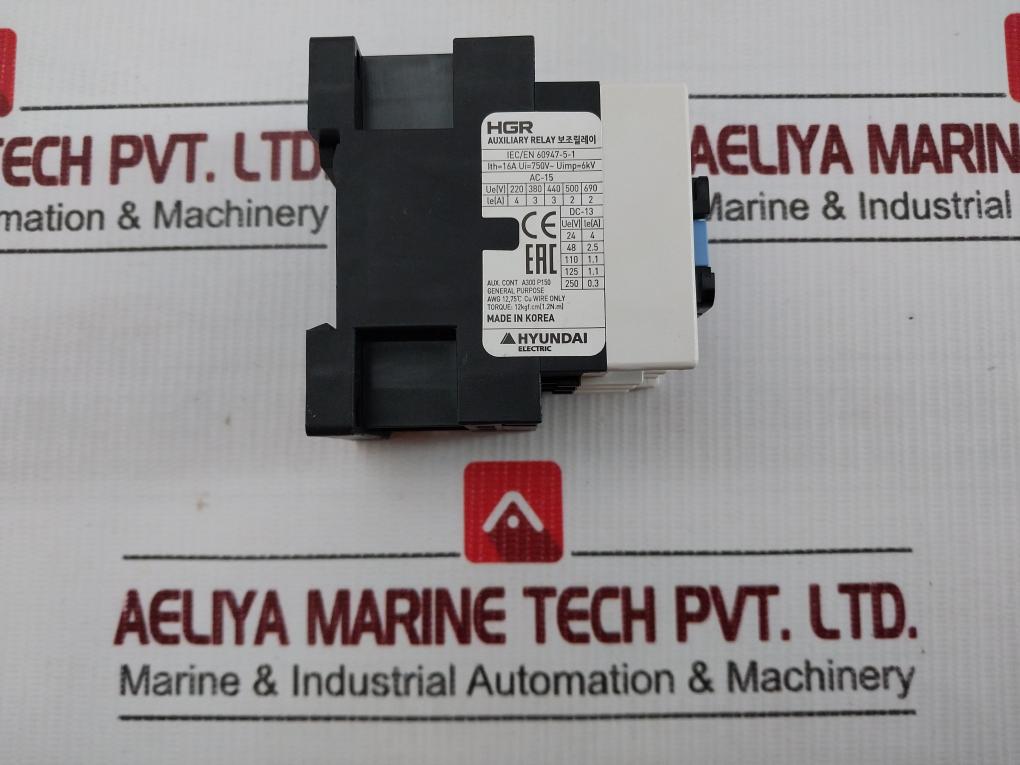 Auxiliary Relay Hgr 31 Hyundai Electric 750V/16A