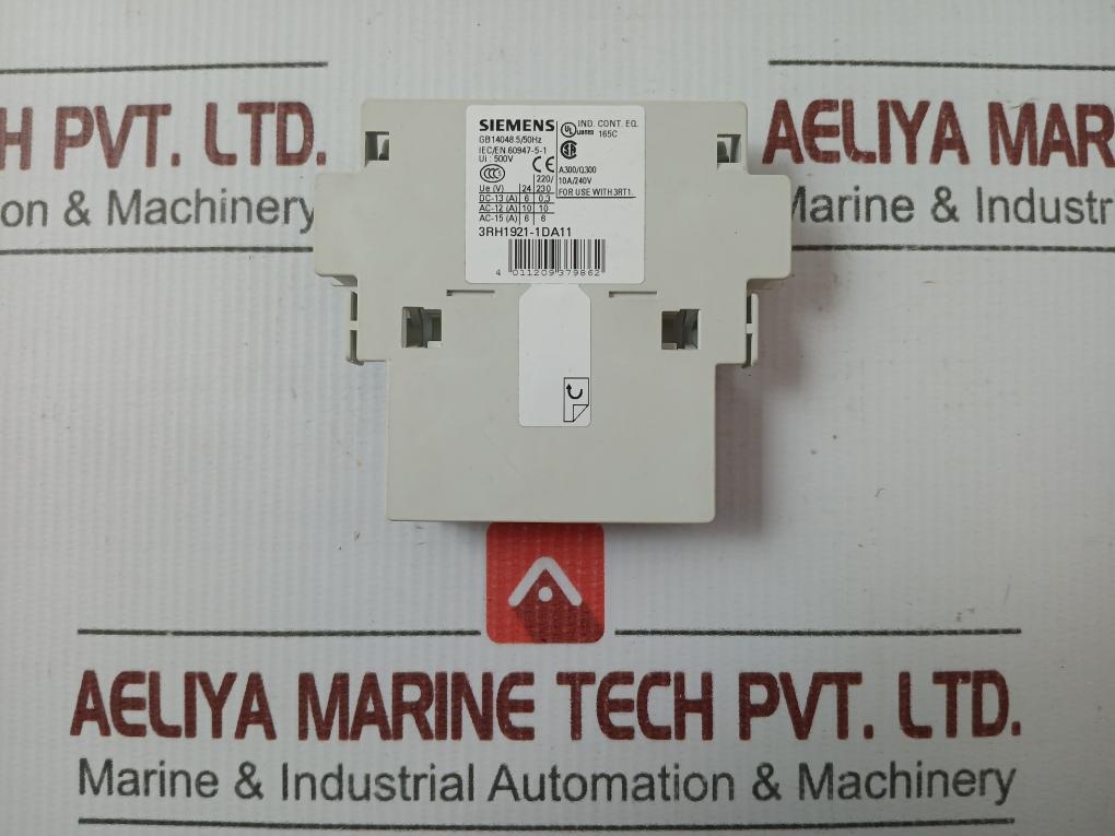 Auxiliary Switch Block 3Rh1921-1Da11 Siemens Ui-500V