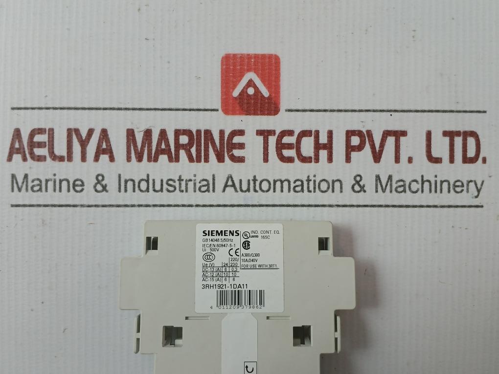 Auxiliary Switch Block 3Rh1921-1Da11 Siemens Ui-500V