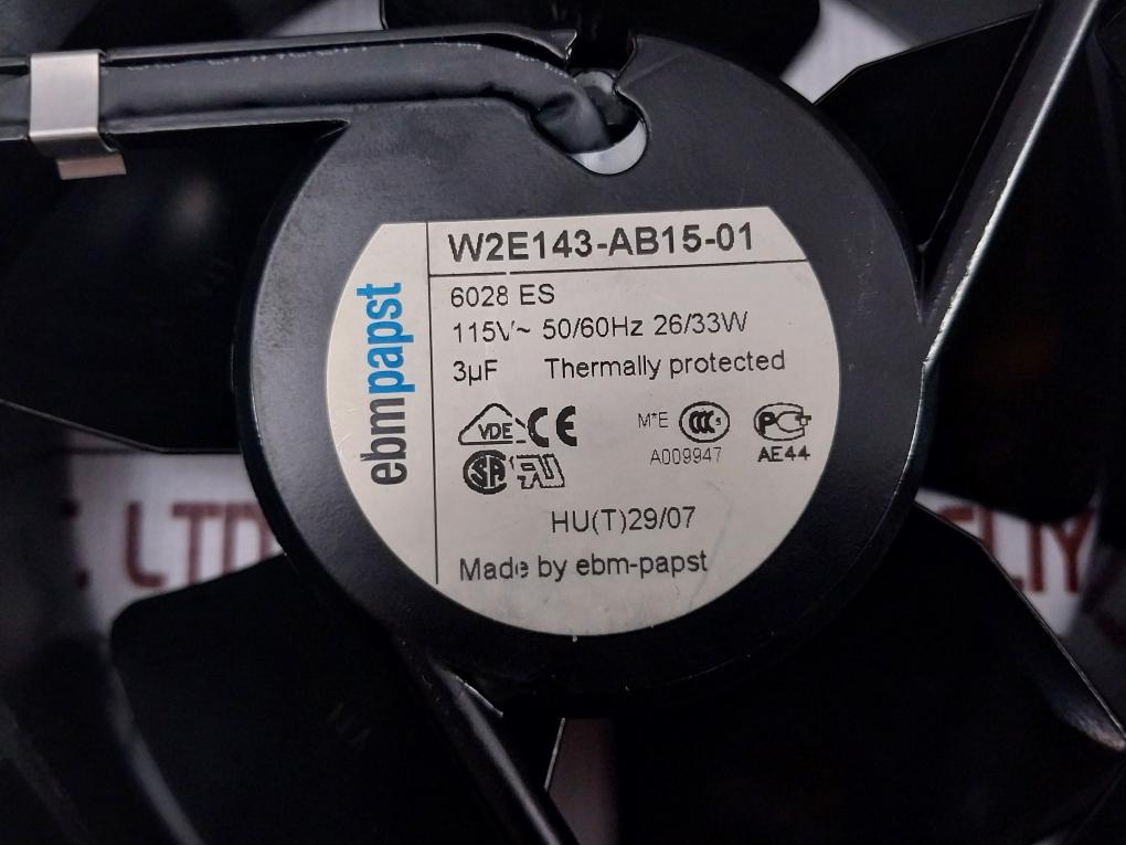 Axial-Fan-115V-50-60Hz-Ebm-papst-6028-Es-209652-9
