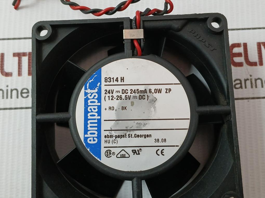 Axial Fan 24V---dc 245Ma 6,0W Zp Ebmpapst 8314H