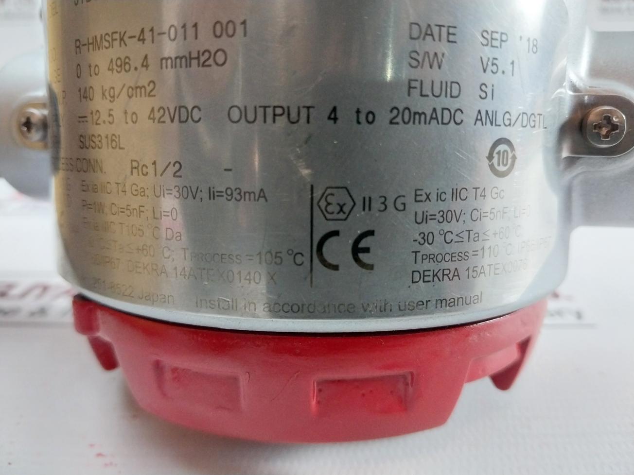 Azbil Advanced Differential Pressure Transmitter At9000 140 Kg/Cm2
