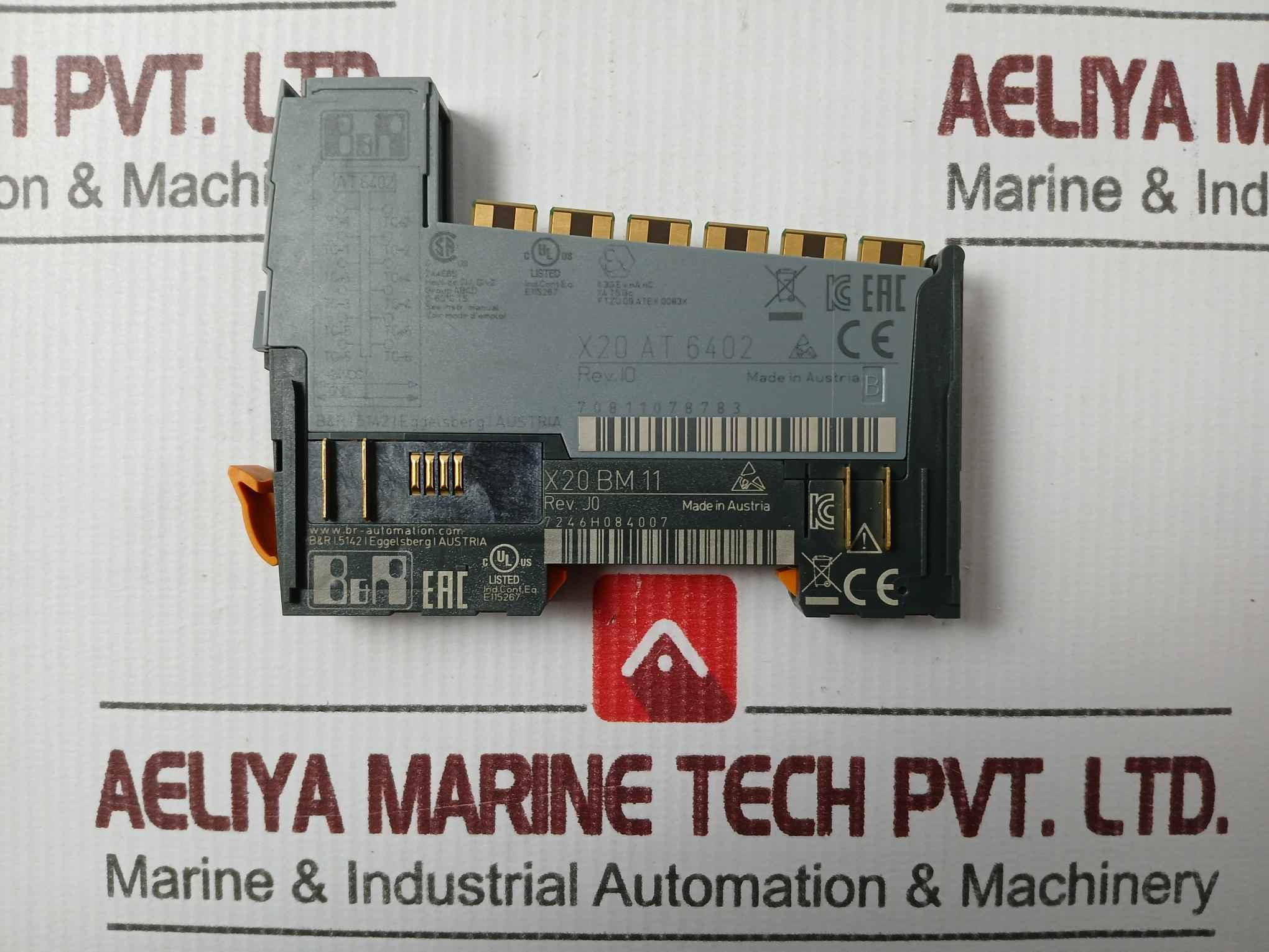 B&R-automation X20 At 6402 Temperature Input Module 24Vdc 70811078783