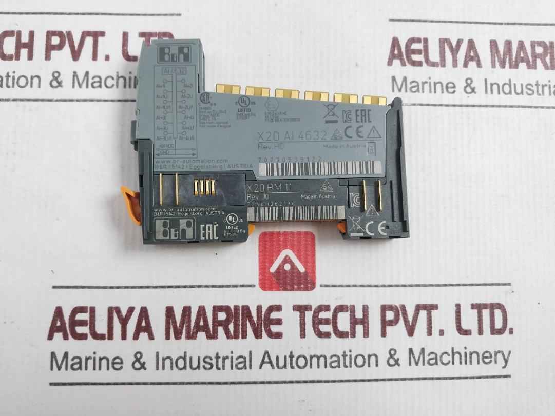B&r X20 Ai 4632 I/o Module 0-60c T5 24vdc Rev J0,h0