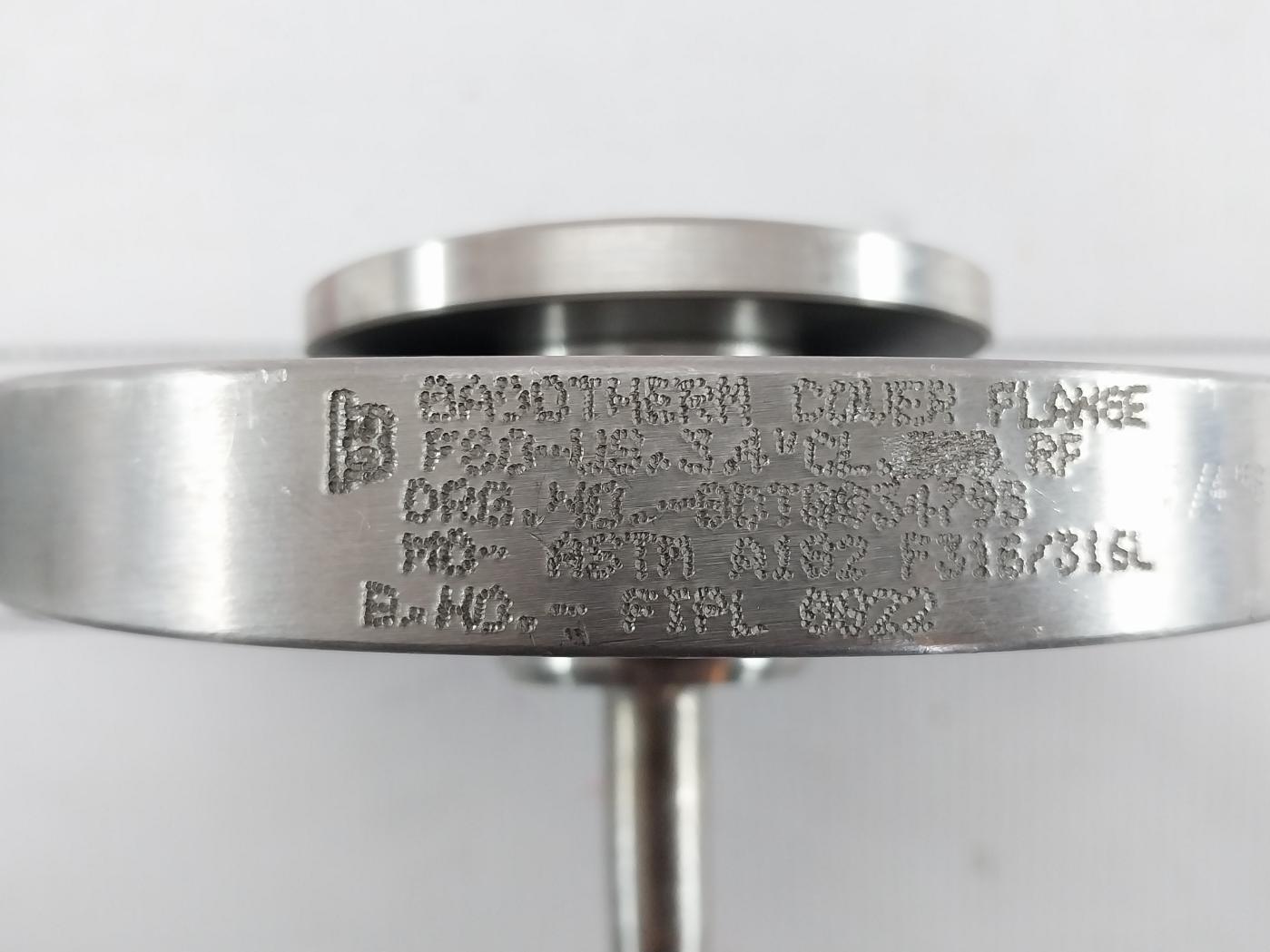 Badotherm Bdt0034795 Cover Flange 3 Meter 316L Ss 3/4" 600