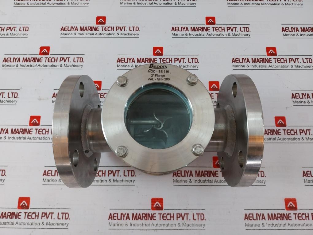 Baldota Moc-ss 316 Sight Flow Indicator 2" Flange Valve Manifold