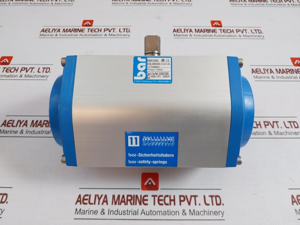 Gte-098/090-11-v17-e Pneumatic Twin Piston Valve Actuator 10Bar 110°C Bar