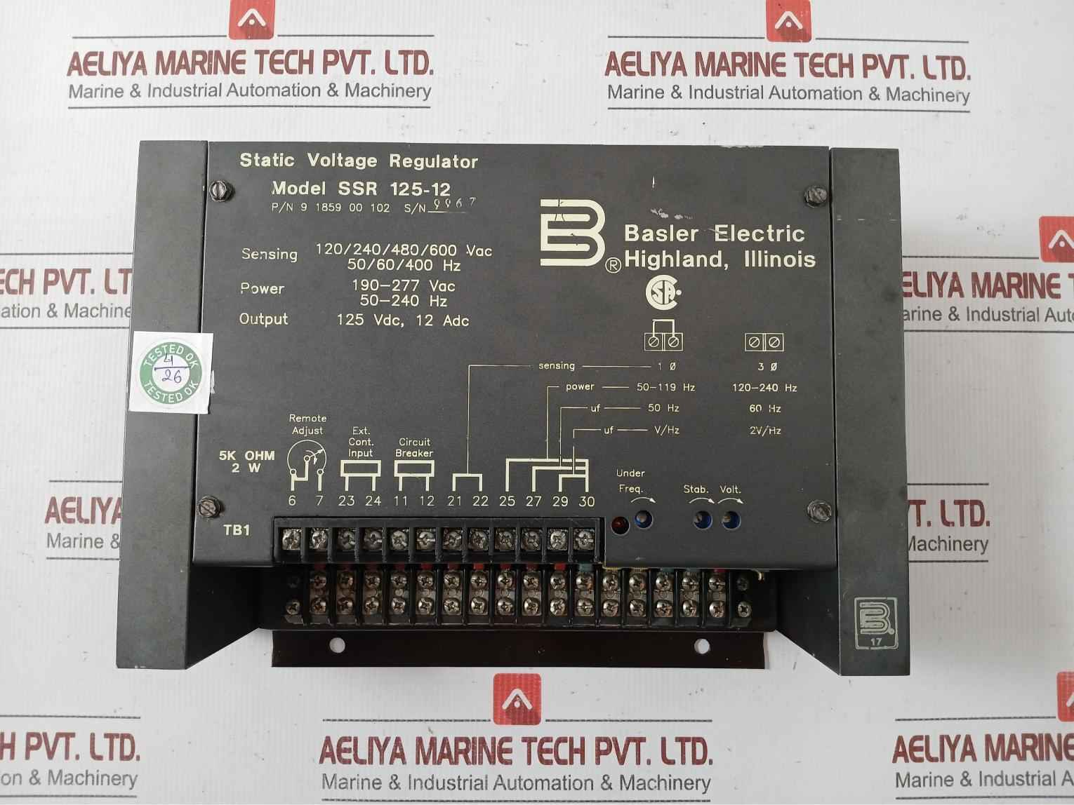 Basler Electric Ssr 125-12
