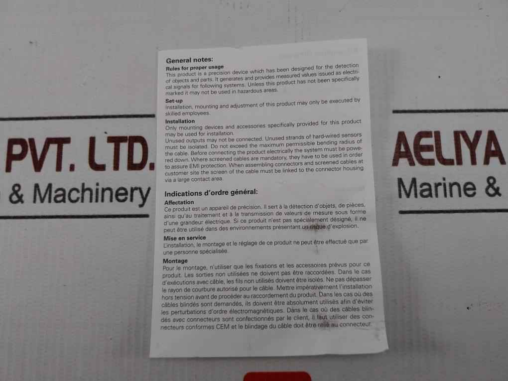 Baumer O300y.qr-11144073 Photoelectric Sensor -25+60c 40ma 3.5m 10-30 Vdc