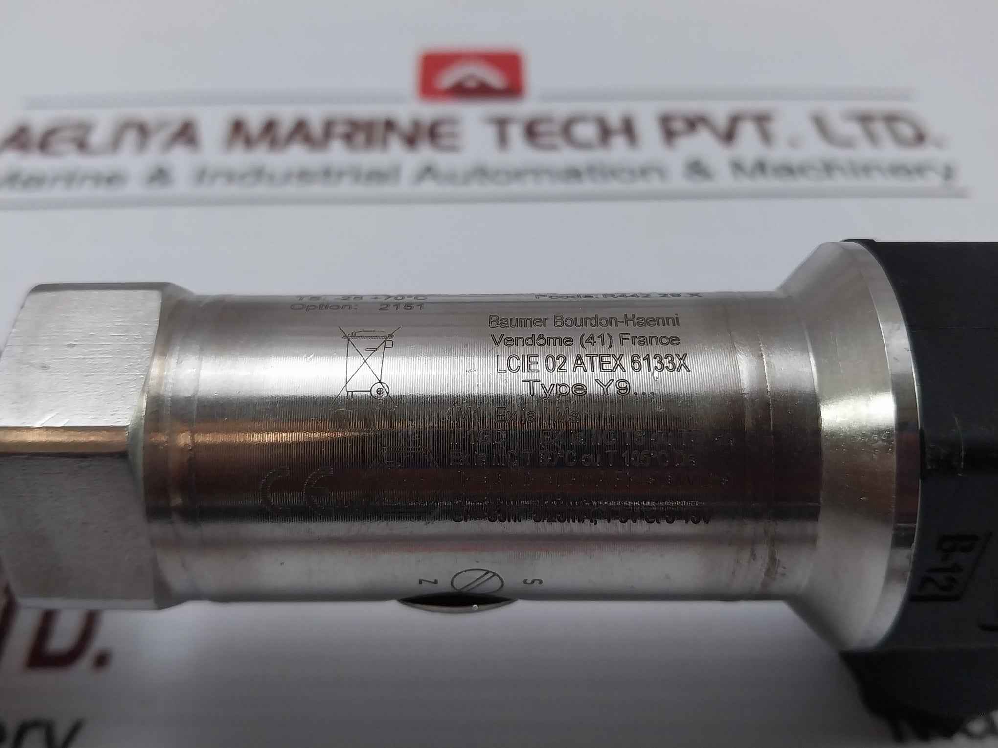 Baumer Y913 Pressure Transmitter 4–20 Ma 11-28 Vdc 11145770