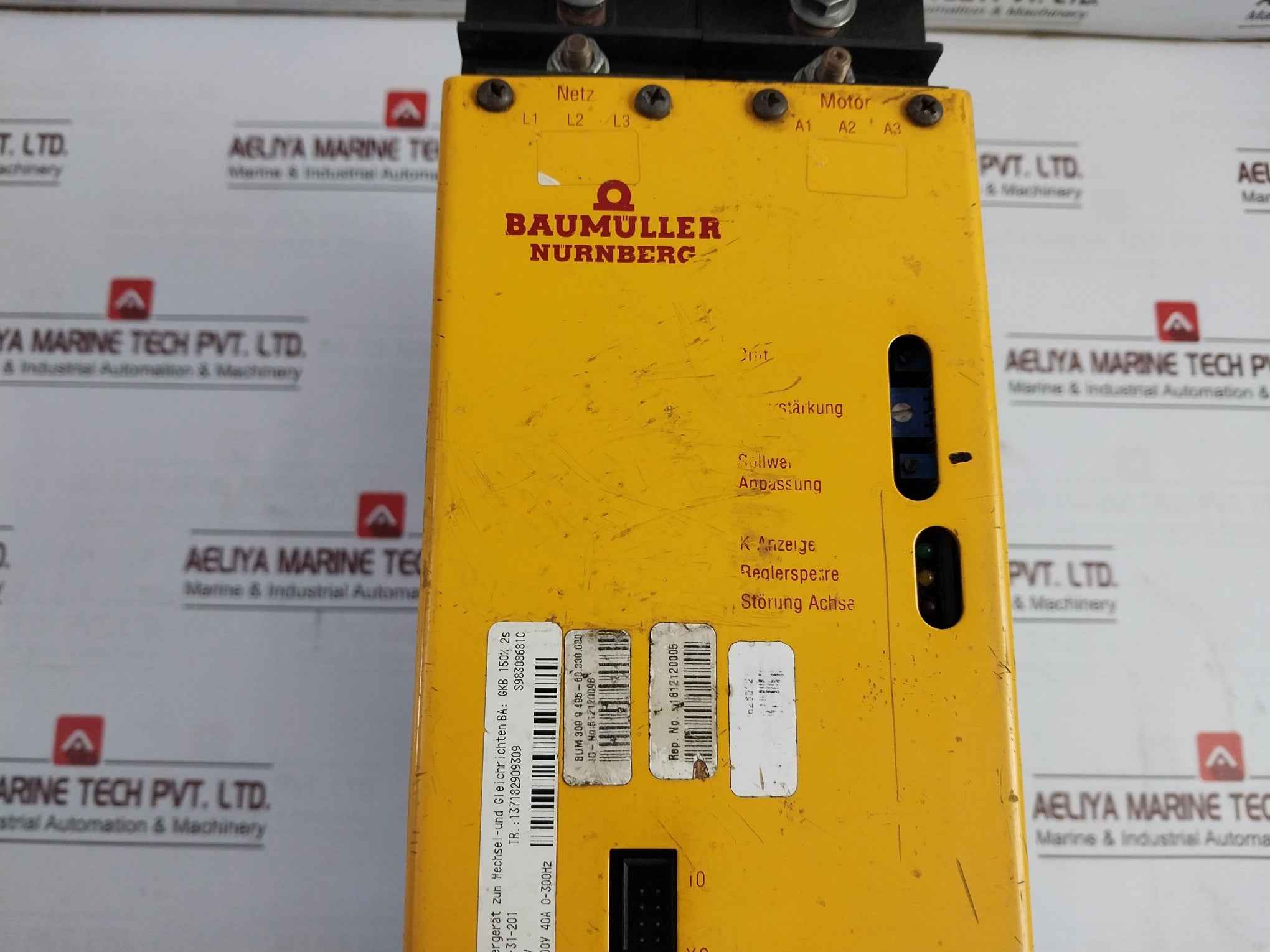 Baumuller Nurnberg Bum20B-40/60-31-201 Servo Drive 3Ac 0-200V 40A 0-300Hz 230V