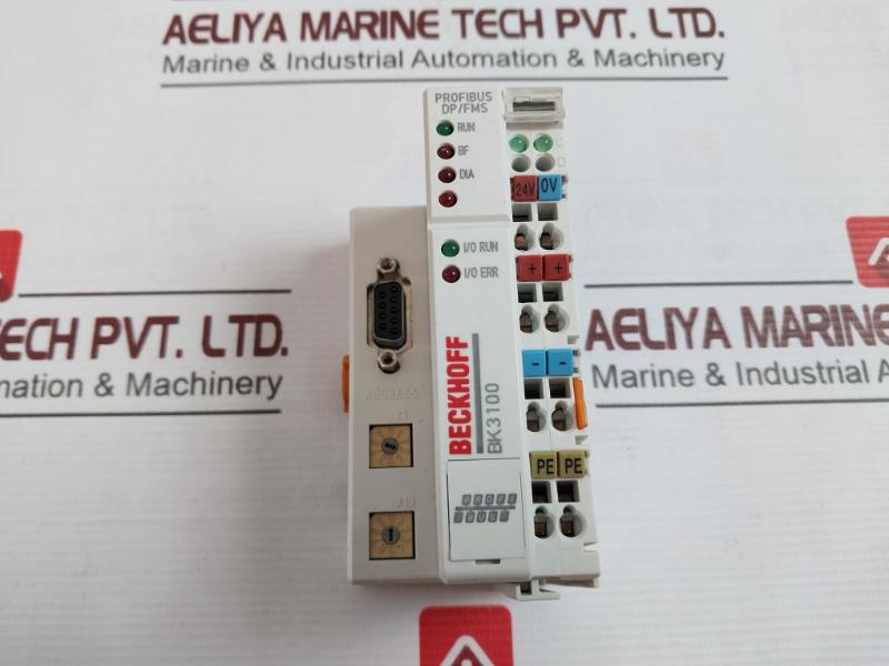 Beckhoff Bk3100 Profibus Dp/Fms Bus Coupler 24Vdc, 55°C