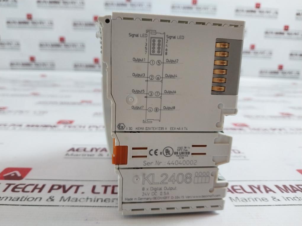 Beckhoff Bk3120 Profibus Coupler, 24V Dc, 8X Digital Output 2004Ba050000