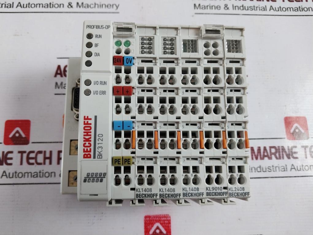 Beckhoff Bk3120 Profibus Coupler, 24V Dc, 8X Digital Output 2004Ba050000