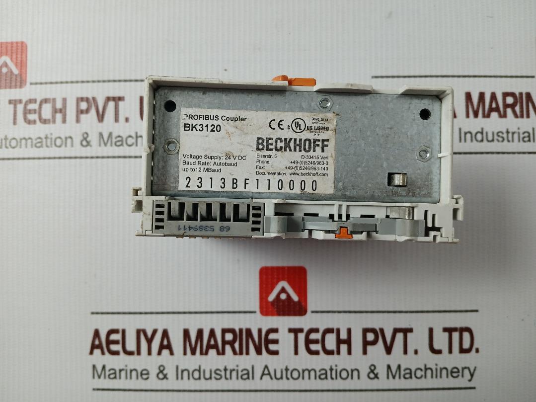 Beckhoff Bk3120 Profibus Economy Plus Bus Coupler 24Vdc/0-55°C