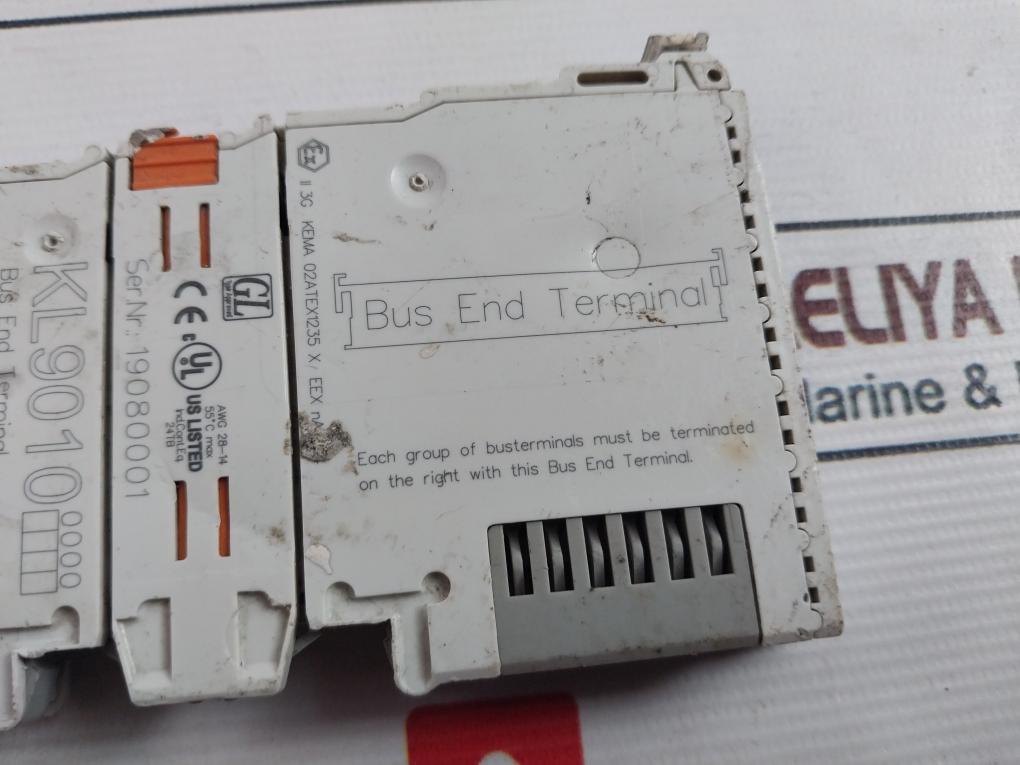 Beckhoff Kl9010 Bus End Terminal Module Awg 28-14