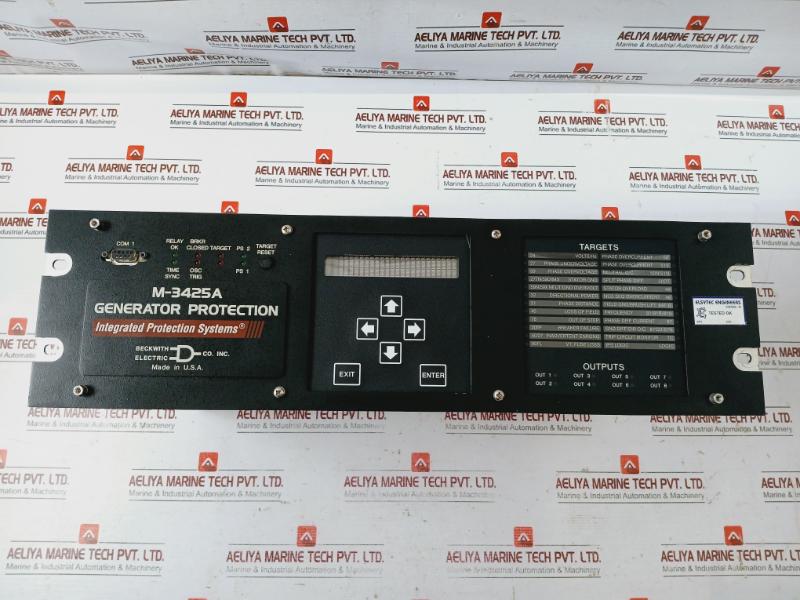 Beckwith Electric M-3425A Generator Protection Relay, 60-140Vac, 50/60Hz
