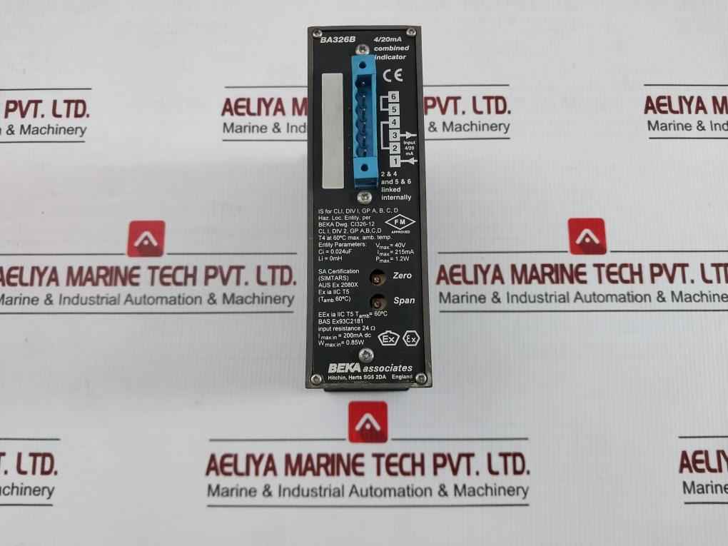 Beka Associates 0000 To 5500 Psi Linear Combined Indicator Ba326B