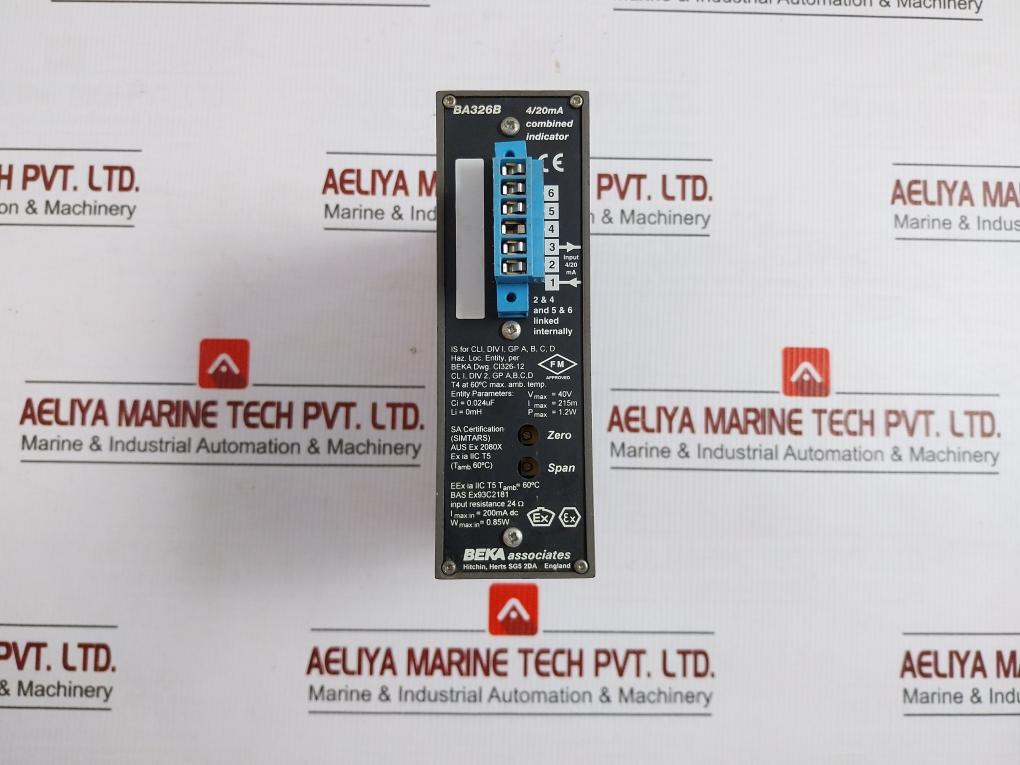 Beka Associates Process Indicator 0-3300Psi 24Ohm Ba326B