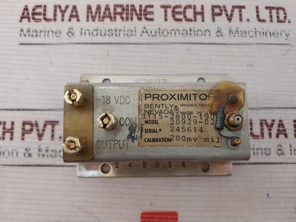 Bently Nevada 20929-02 Proximitor 13695-03 G