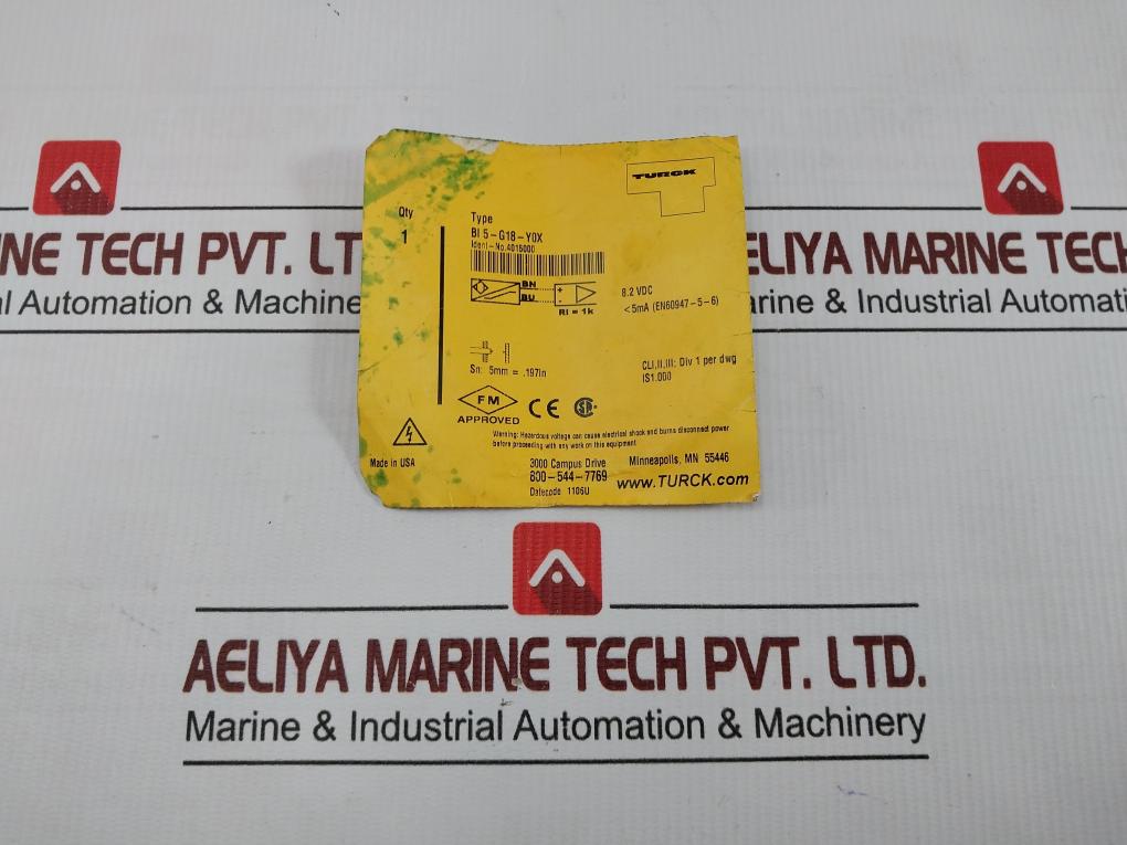 Bi5-g18-y0X Proximity Sensor Turck