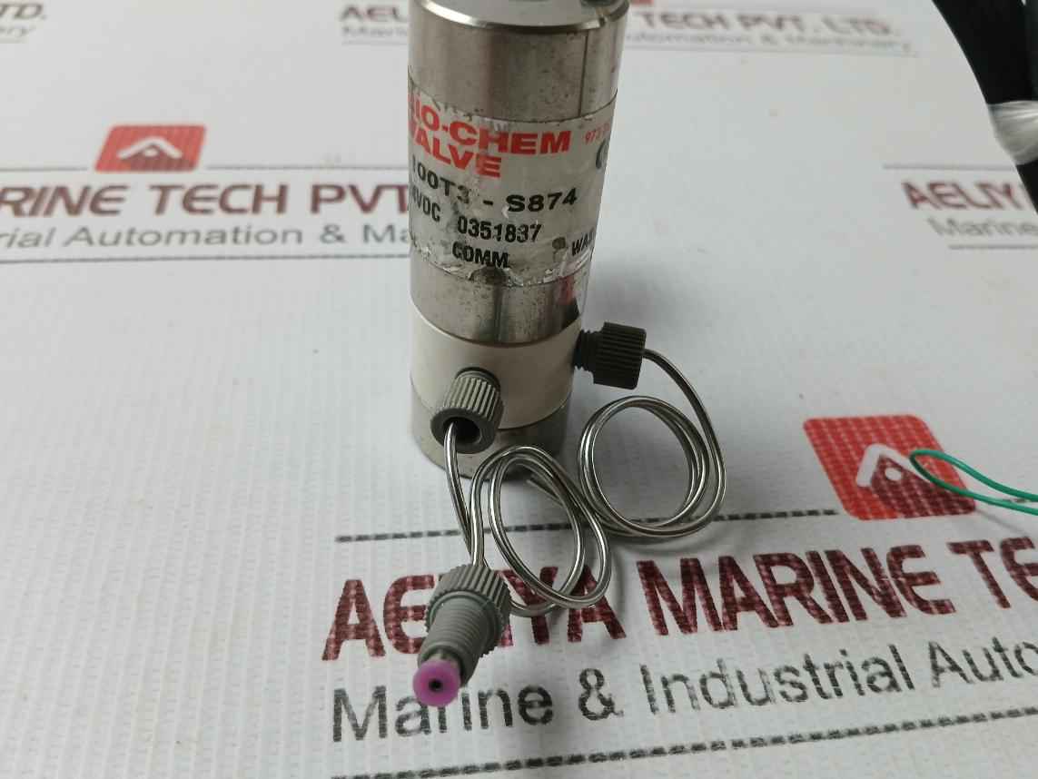 Bio-chem 100t3-s874 Isolation Valve 24vdc Rev-c