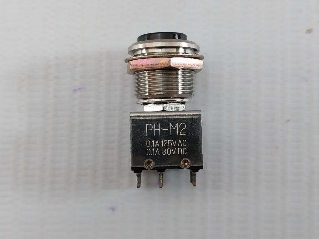 Black Push Button Ph-m2 Mulon 0.1A 125V Ac