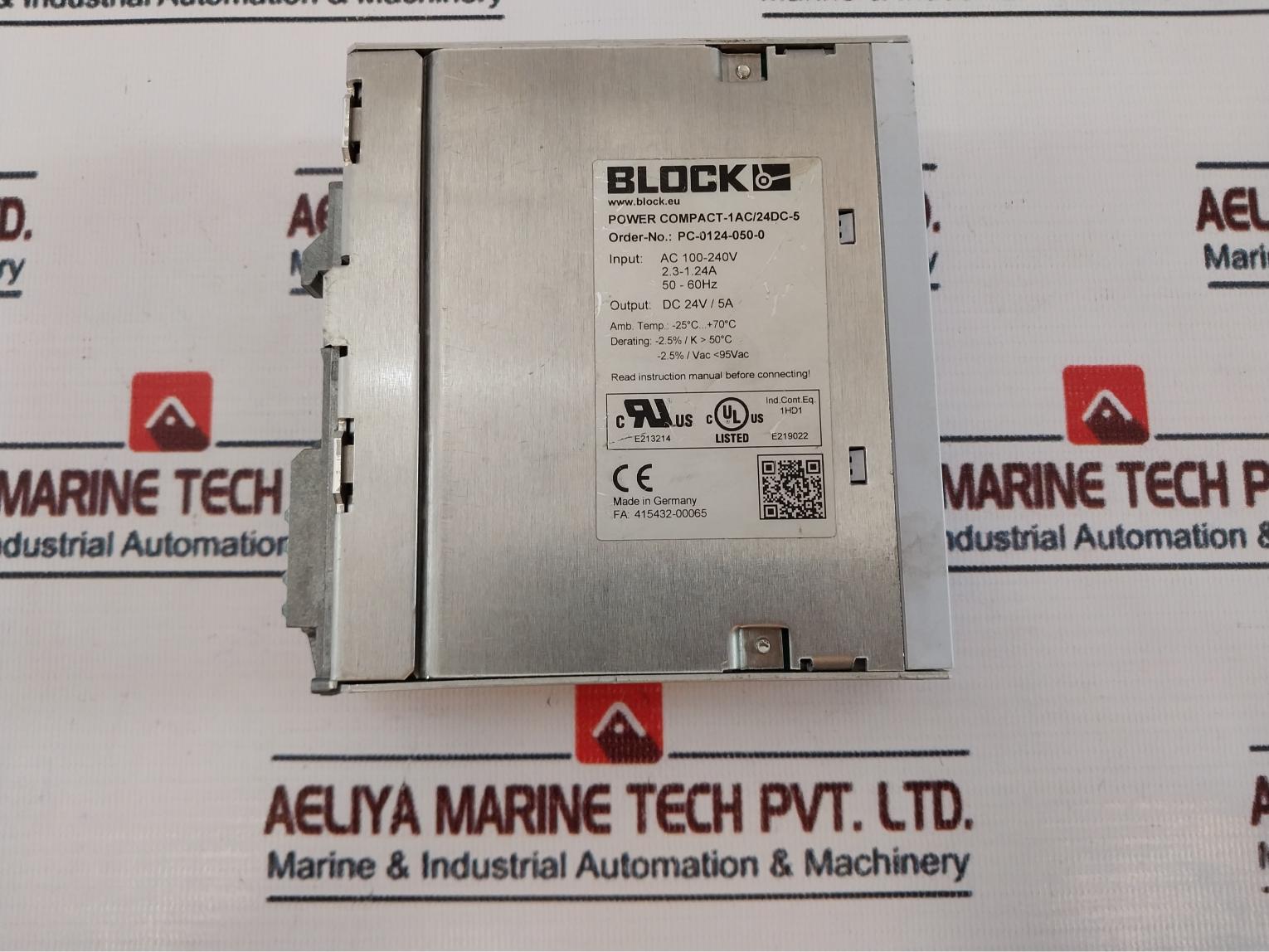 Block Pc-0124-050-0 Power Supply 50-60Hz