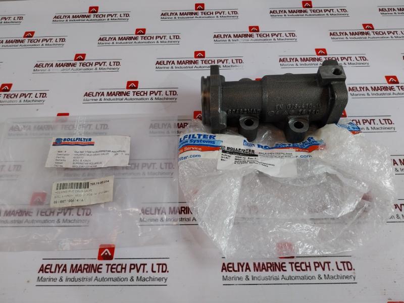Bollfilter 115434 Housing Mud Drain Valve 6.72 Dn40, 69482Mag, 6530117