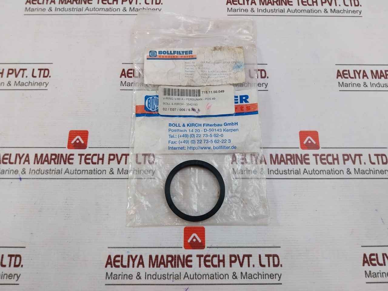 Bollfilter 3542193 V-ring-perbunan-pos 49 V60A