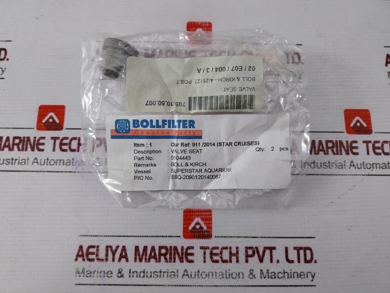 Bollfilter 5104443 Valve Seat 4-25127, Pos. 7