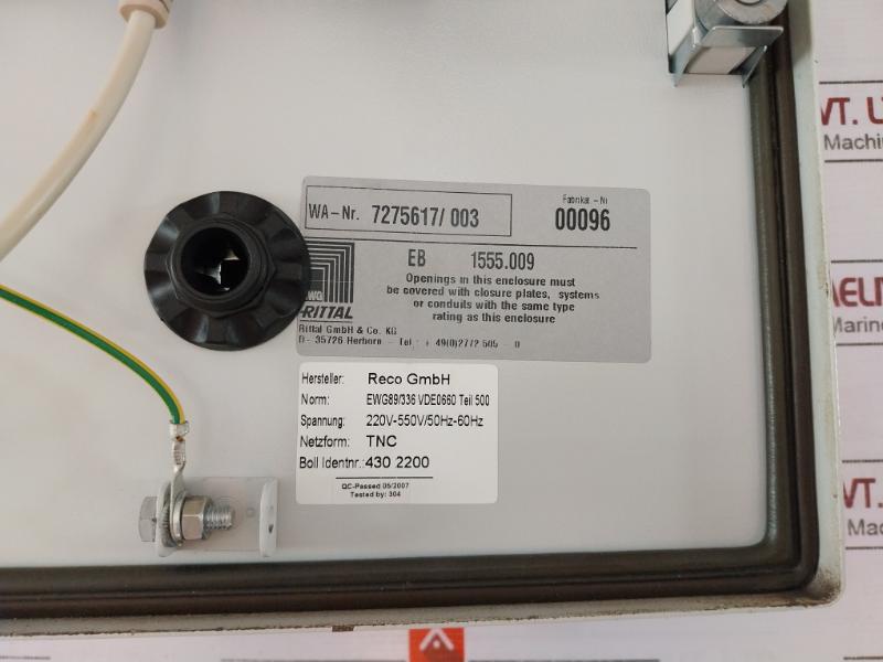 Bollfilter Bk2200 Protection Systems Operator Panel 220V-550V/50Hz-60Hz 94V-0