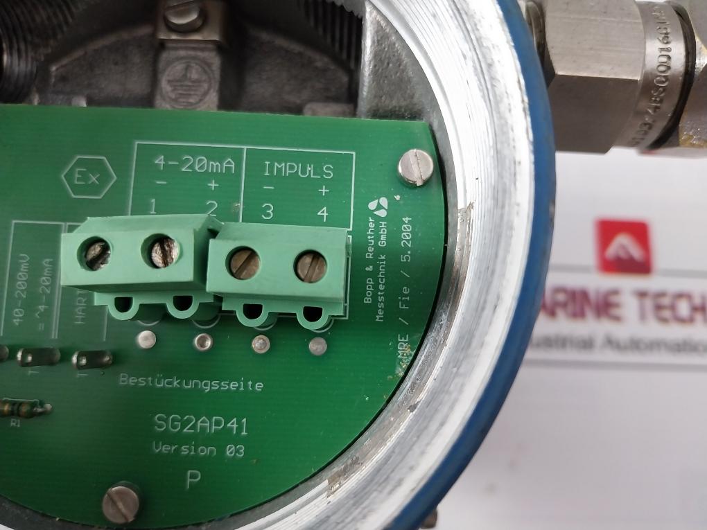 Bopp & Reuther Dimf 2.0Tvs-i-71-e05-n-1-h Communication Protocol Density Meter