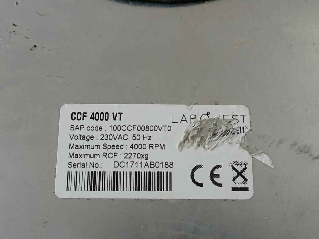 Borosil Ccf4000Vt Tabletop Centrifuge Unit 230Vac 50Hz (Not Working)